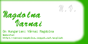 magdolna varnai business card
