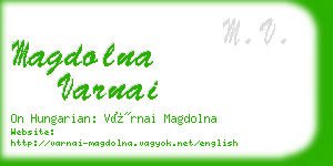 magdolna varnai business card